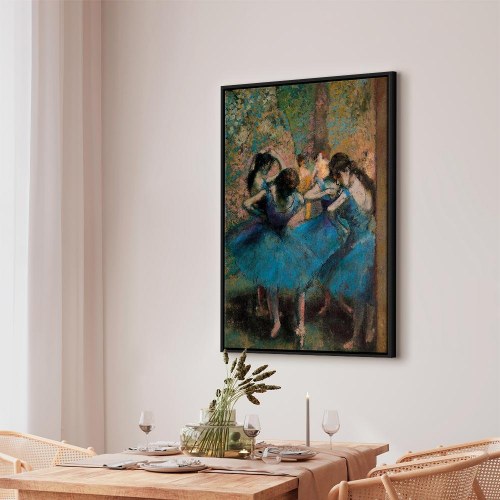 Edgar Degas Blå dansere billede på lærred