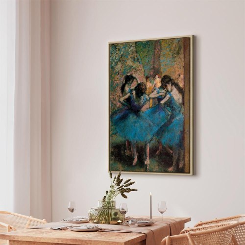 Edgar Degas Blå dansere billede på lærred