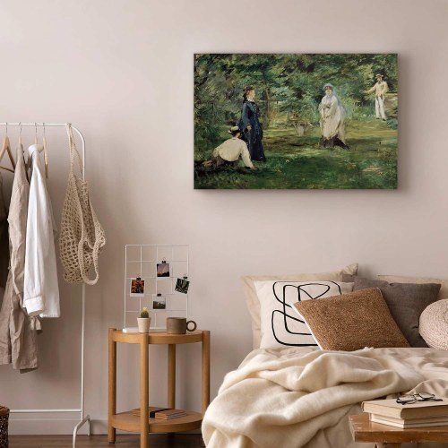 Édouard Manet lærredsbillede - Krocketfesten i Paris
