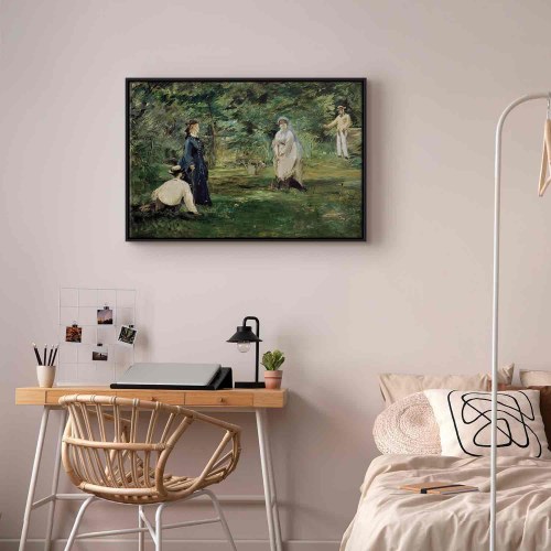 Édouard Manet lærredsbillede - Krocketfesten i Paris