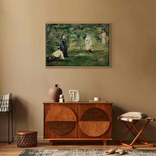 Édouard Manet lærredsbillede - Krocketfesten i Paris