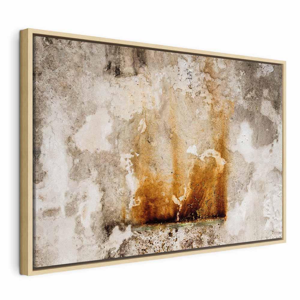 Abstrakt billede på lærred - Flame of Hope lodret - 90 x 60 cm - I en naturlig træramme