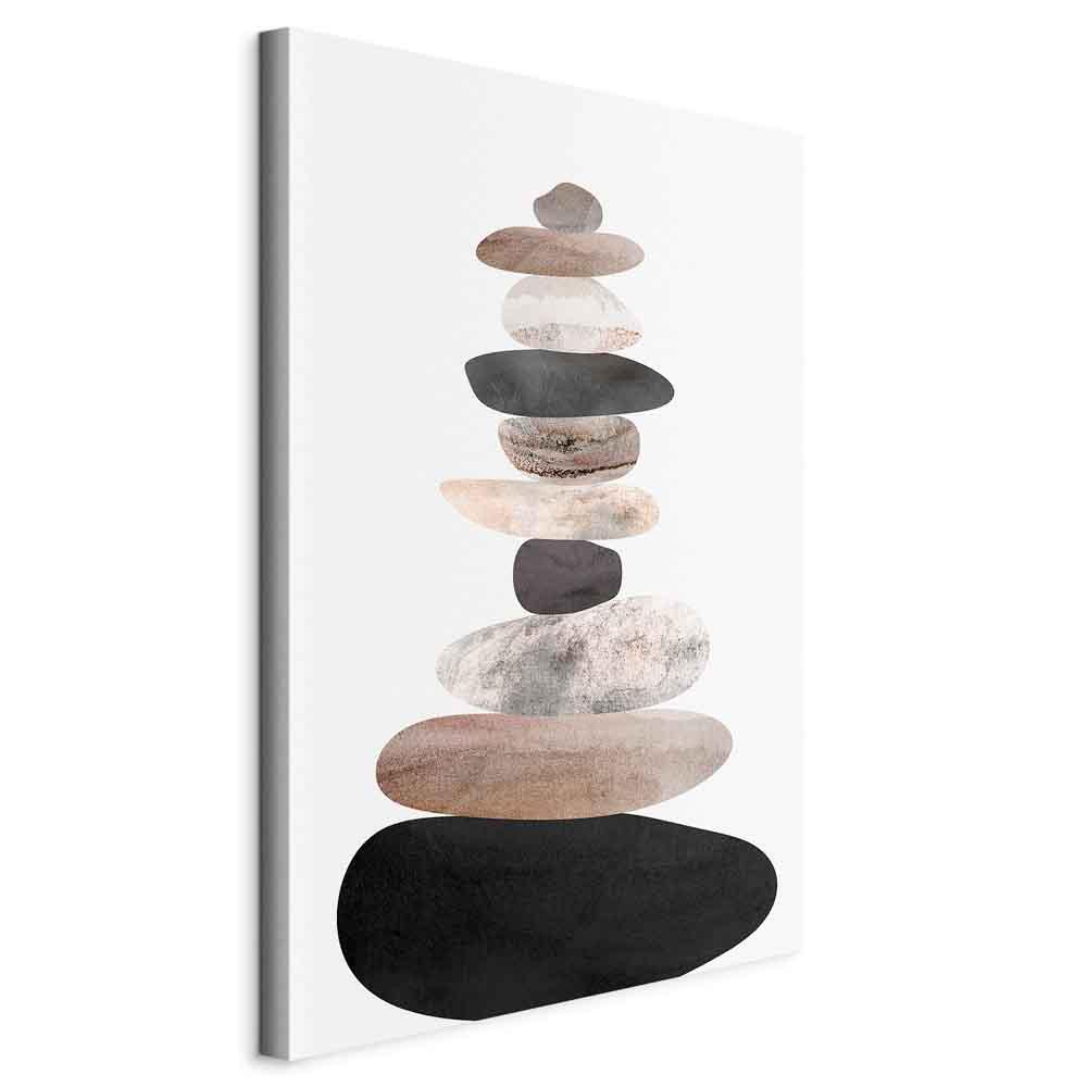 Abstrakt lærredsbillede Kunsten at skabe balance - 40 x 60 cm - Standard billede