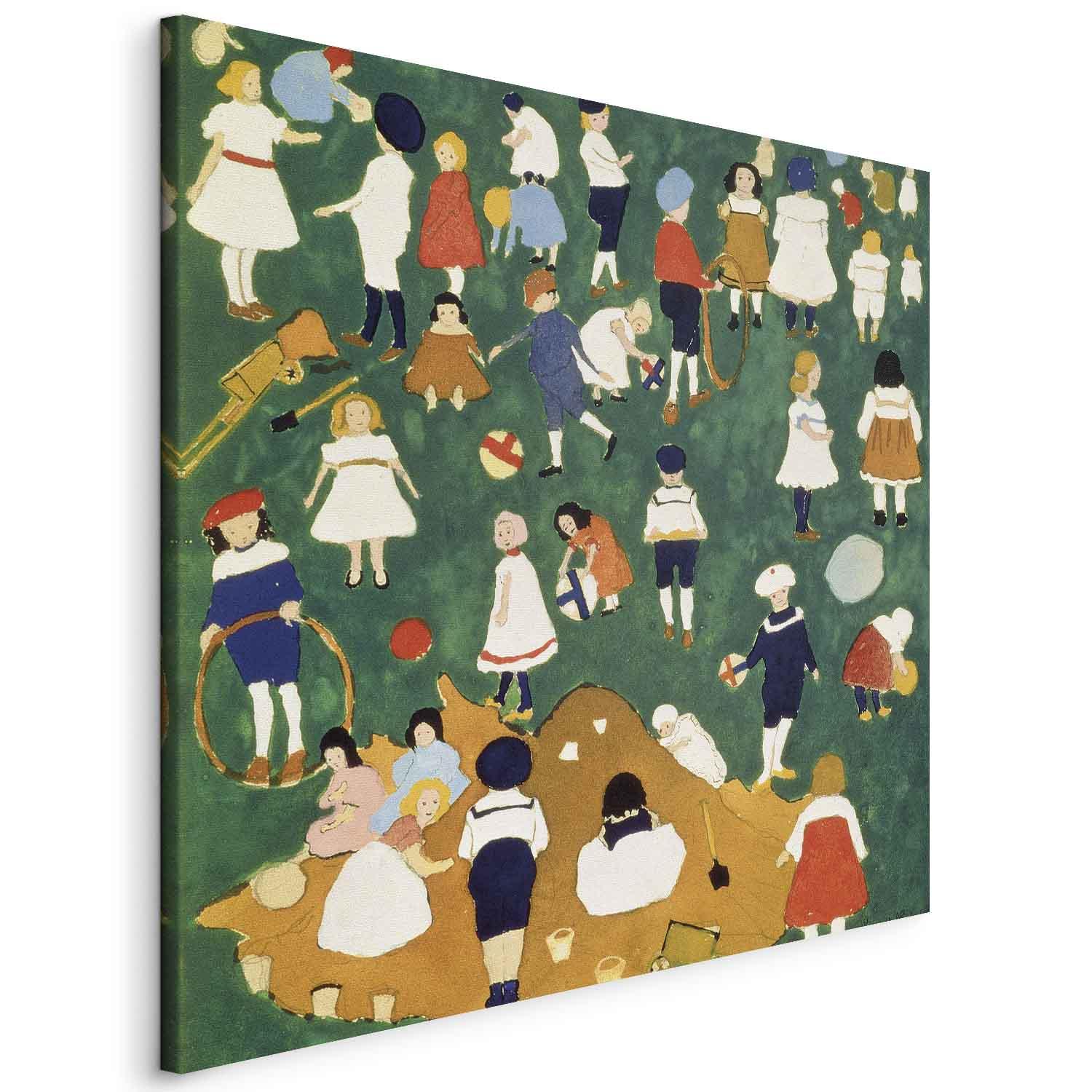 Reproduktion på lærred af Kazimir Malevich - Børn vægbillede i flere størrelser og varianter - 40 x 40 cm - På italiensk lærred