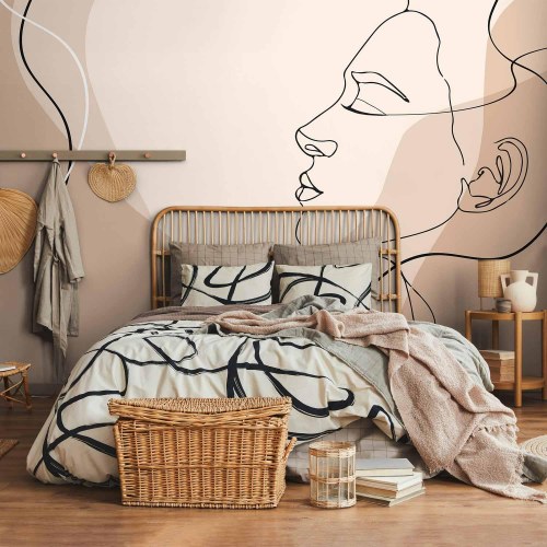 Fototapet med line art - Feminitet
