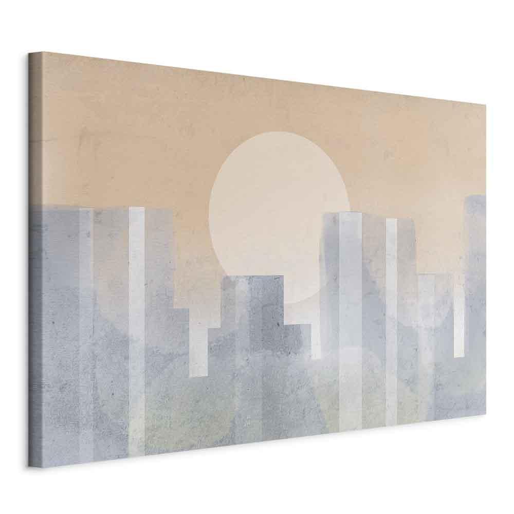 Lærredsbillede Moderne By Bredt Format - Anden Variant - 60 x 40 cm - På italiensk lærred billede