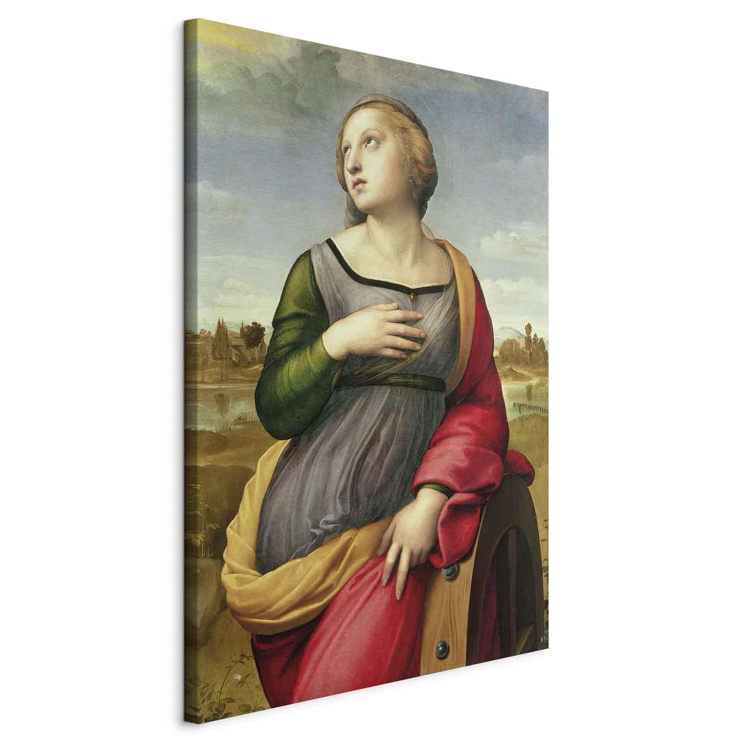 Raphael XXL lærredsbillede - Sankt Katarina af Alexandria - 113 x 170 cm billede