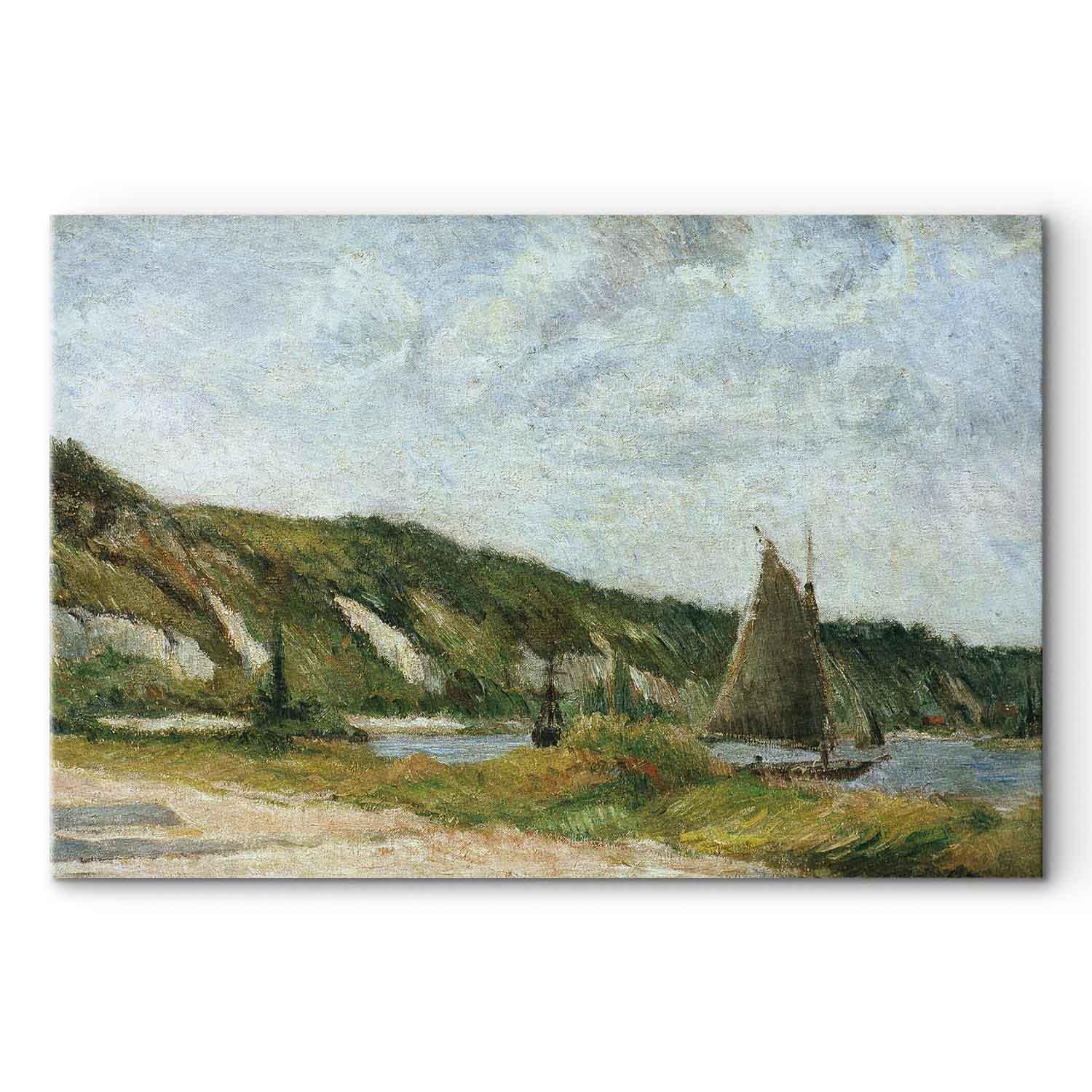 Paul Gauguin Sejlskibene - billede på lærred med reproduktion - 90 x 60 cm - Premium Print