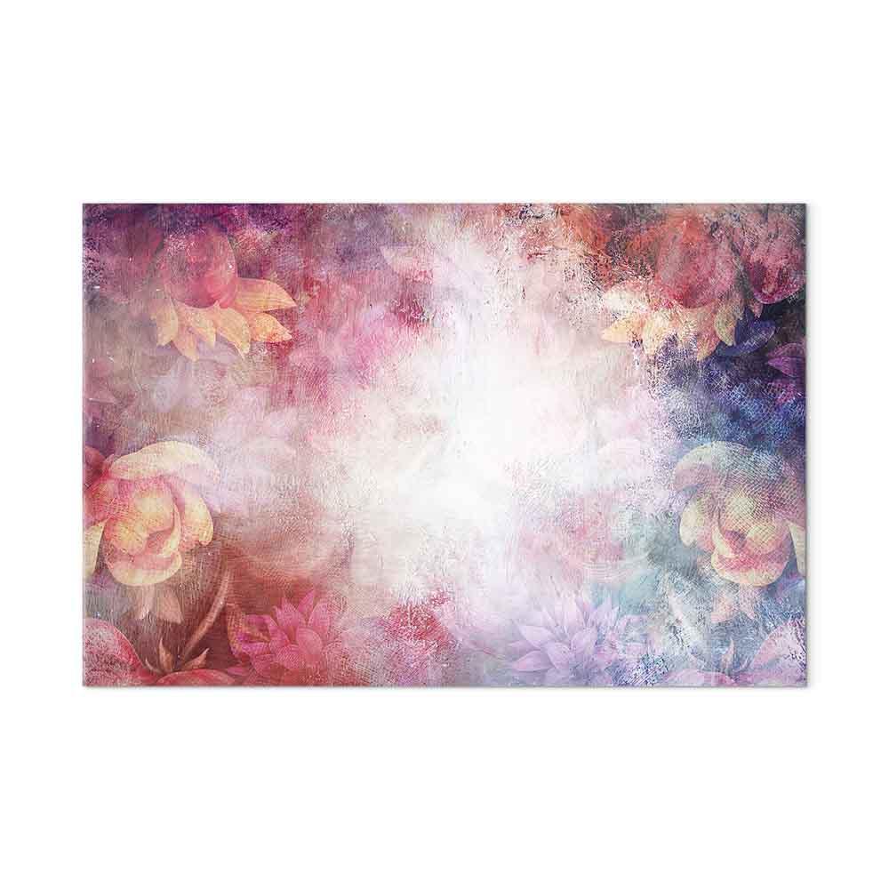Billede på lærred - Forårets første dag, 1 del, bredt blomsterbillede - 120 x 80 cm - Akustisk