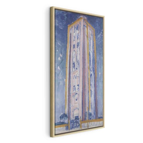 Piet Mondrian Fyrtårn nær Westkapelle - billede på lærred