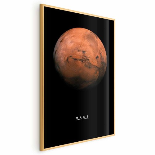 Mars plakat til børneværelse og vægdekoration