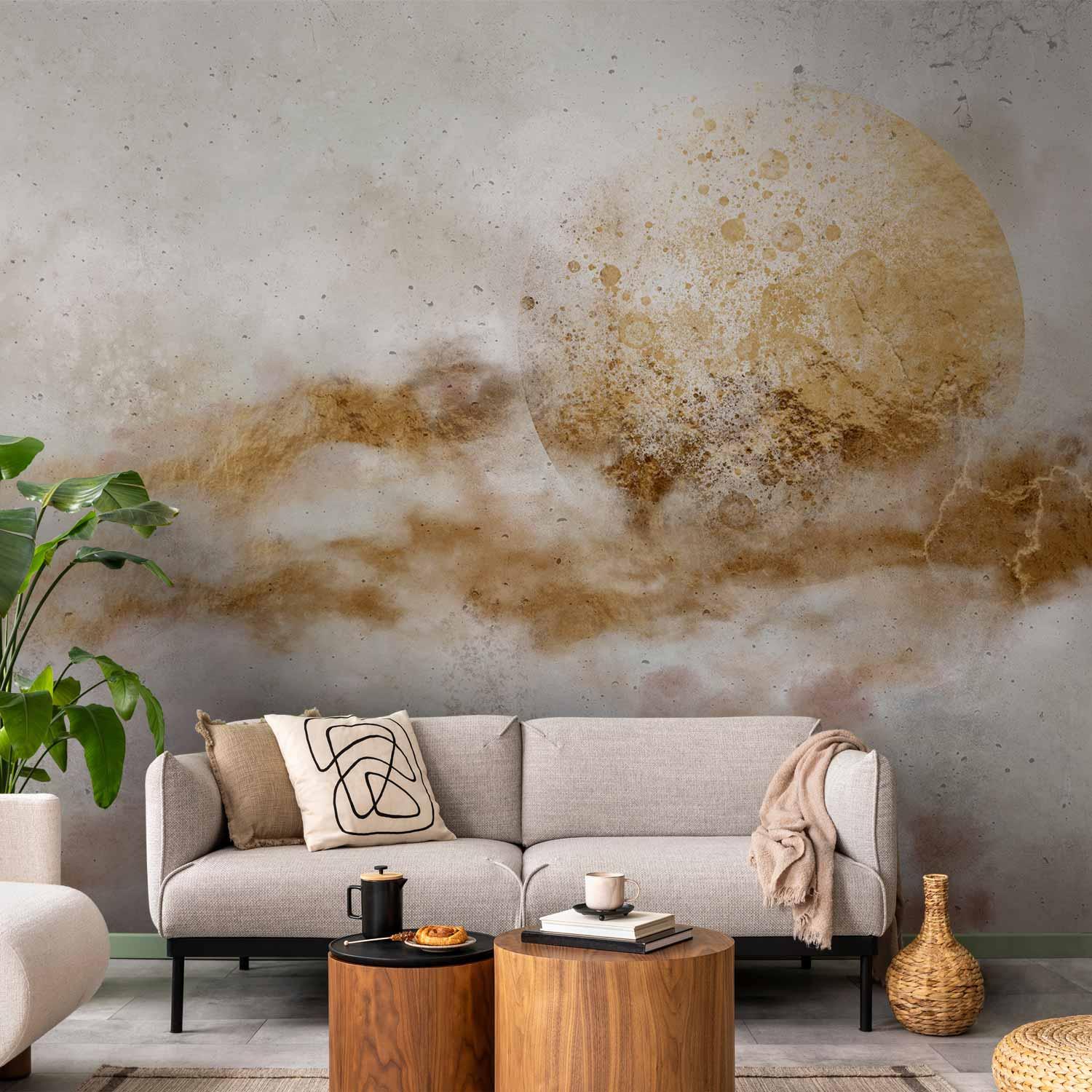 Fototapet Indre symfoni - abstrakt vægdekoration efter mål i flere varianter - 400 x 280 cm - Premium