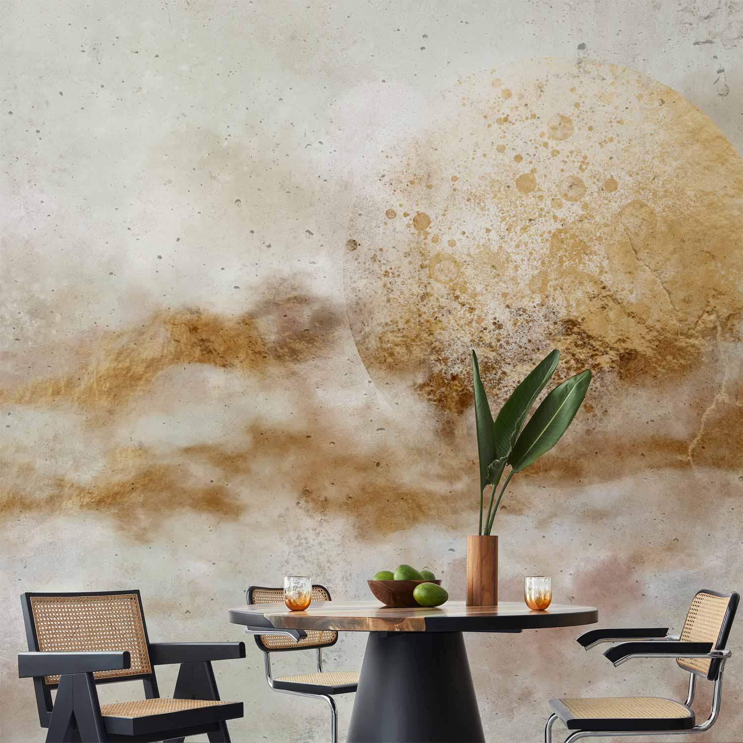 Fototapet Indre symfoni - abstrakt vægdekoration efter mål i flere varianter - 400 x 280 cm - Vandtæt