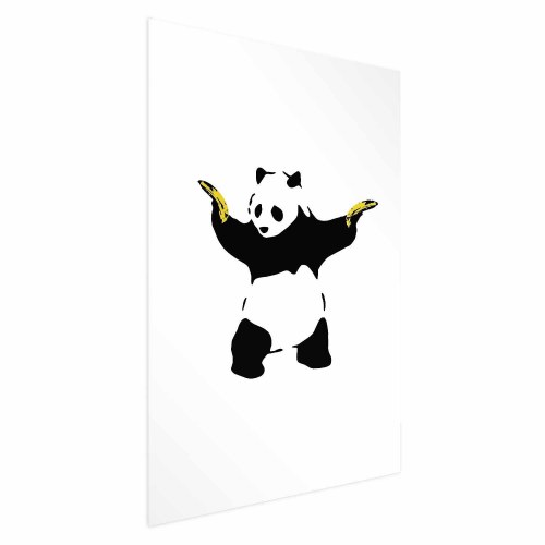 Plakat Panda med pistoler - gadekunst plakat