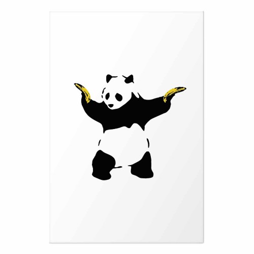 Plakat Panda med pistoler - gadekunst plakat