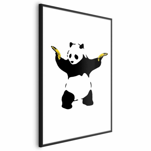 Plakat Panda med pistoler - gadekunst plakat