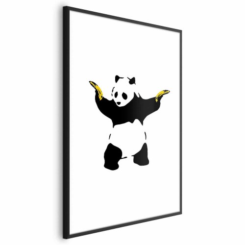 Plakat Panda med pistoler - gadekunst plakat