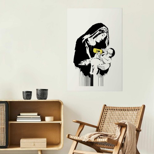 Plakat Mor og Barn i Gadekunst
