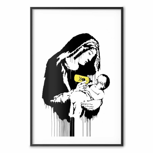 Plakat Mor og Barn i Gadekunst