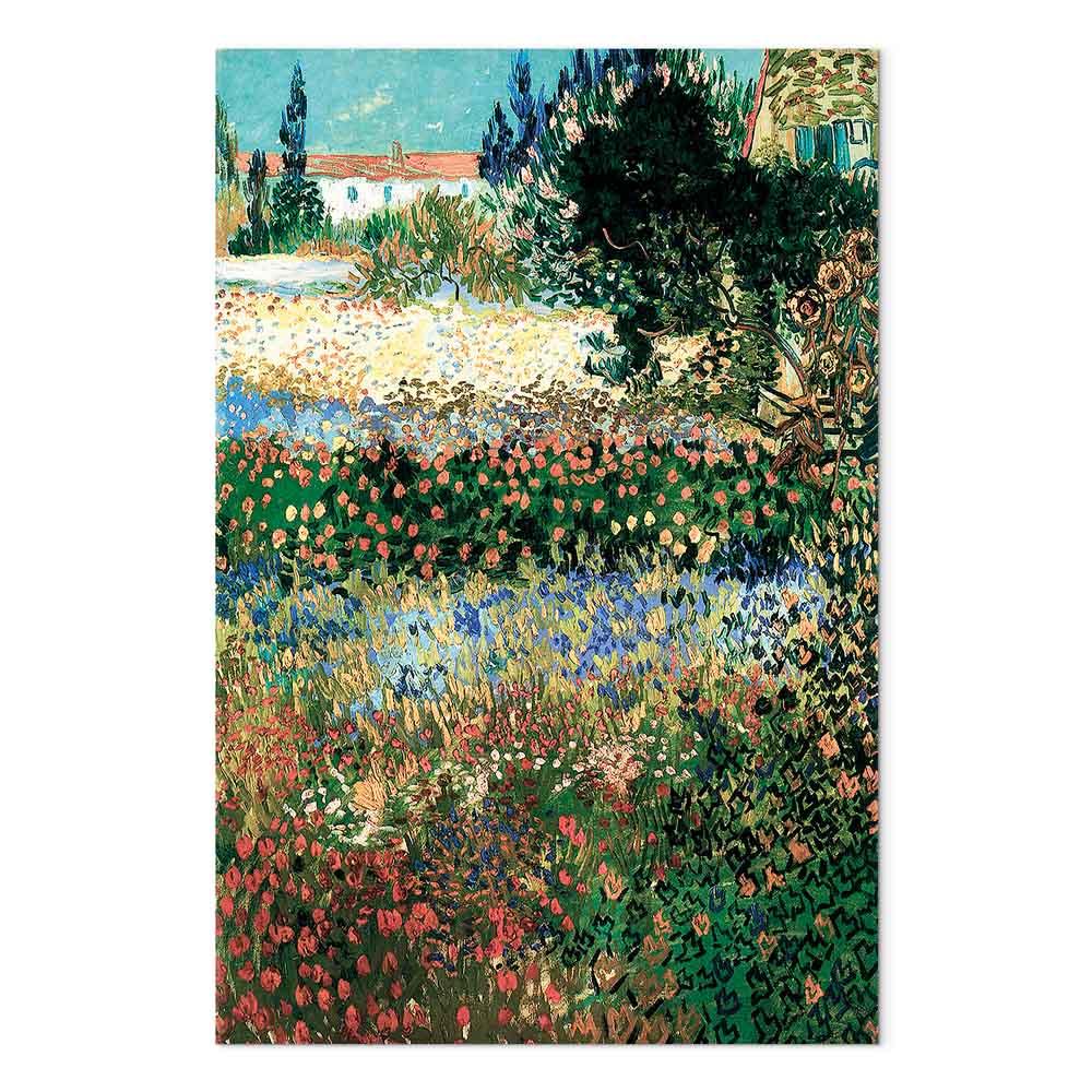 Vincent van Gogh Blomstrende have - billede på lærred - 40 x 60 cm - Akustisk