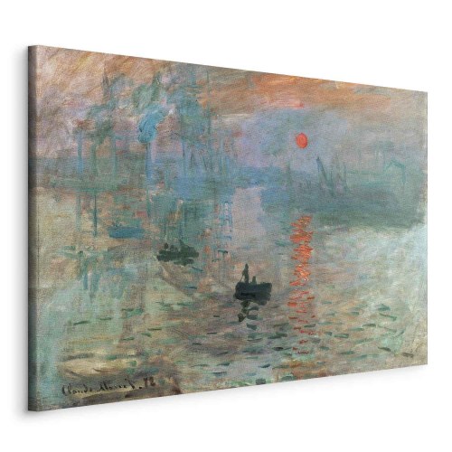 Claude Monet Impression, solopgang - billede på lærred
