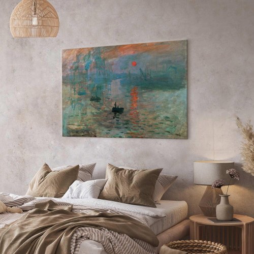 Claude Monet Impression, solopgang - billede på lærred