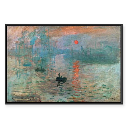 Claude Monet Impression, solopgang - billede på lærred