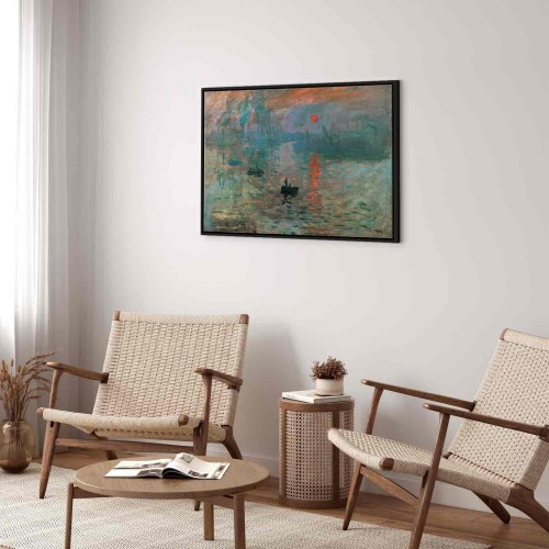 Claude Monet Impression, solopgang - billede på lærred