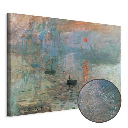 Claude Monet Impression, solopgang - billede på lærred