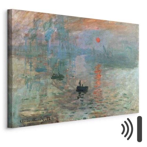 Claude Monet Impression, solopgang - billede på lærred