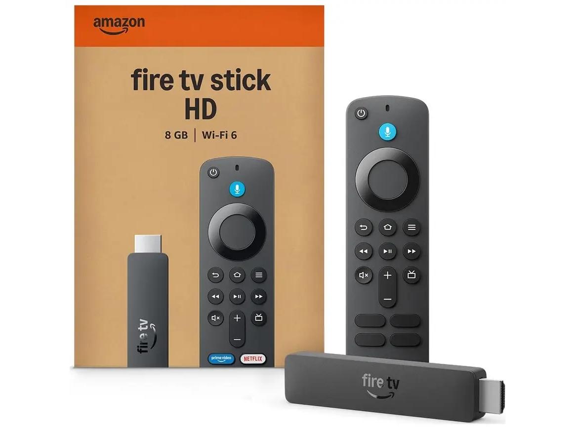 Amazon Fire TV Stick HD 8 GB Wi‑Fi 6 med Alexa - sort