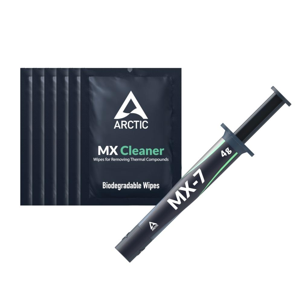 ARCTIC MX-7 kølepasta 4 g med 6 x MX Cleaner renseservietter