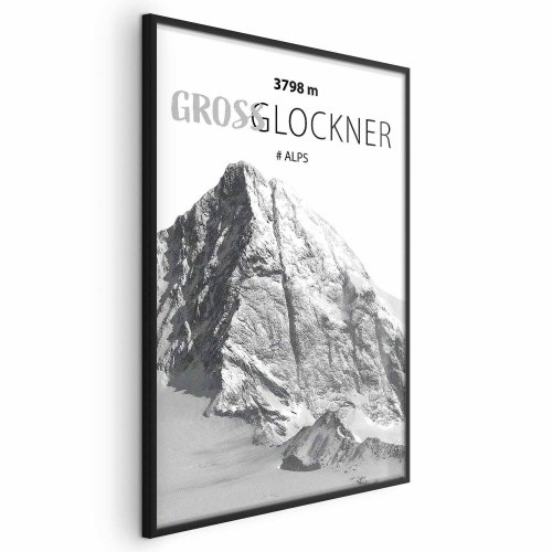 Plakat med Grossglockner bjerglandskab