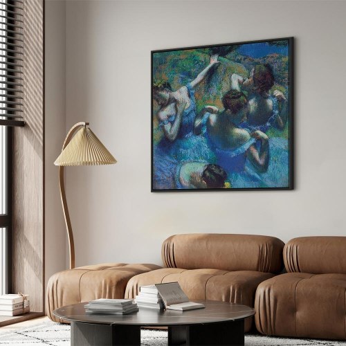Edgar Degas Blå dansere II billede på lærred