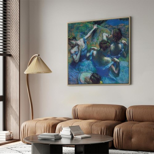 Edgar Degas Blå dansere II billede på lærred