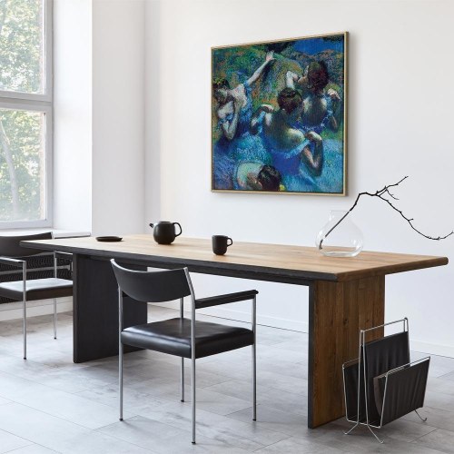 Edgar Degas Blå dansere II billede på lærred