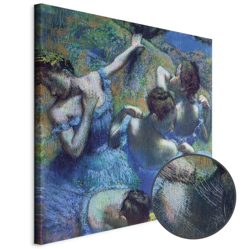 Edgar Degas Blå dansere II billede på lærred