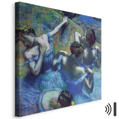 Edgar Degas Blå dansere II billede på lærred
