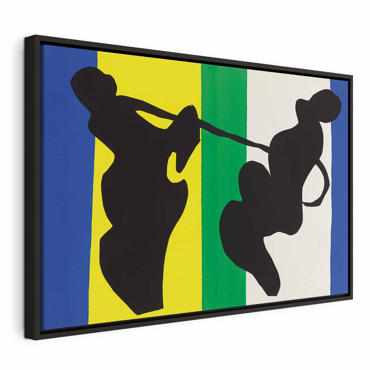Henri Matisse The Cowboy fra Jazz - billede på lærred i flere størrelser og varianter - 60 x 40 cm - I en sort træramme
