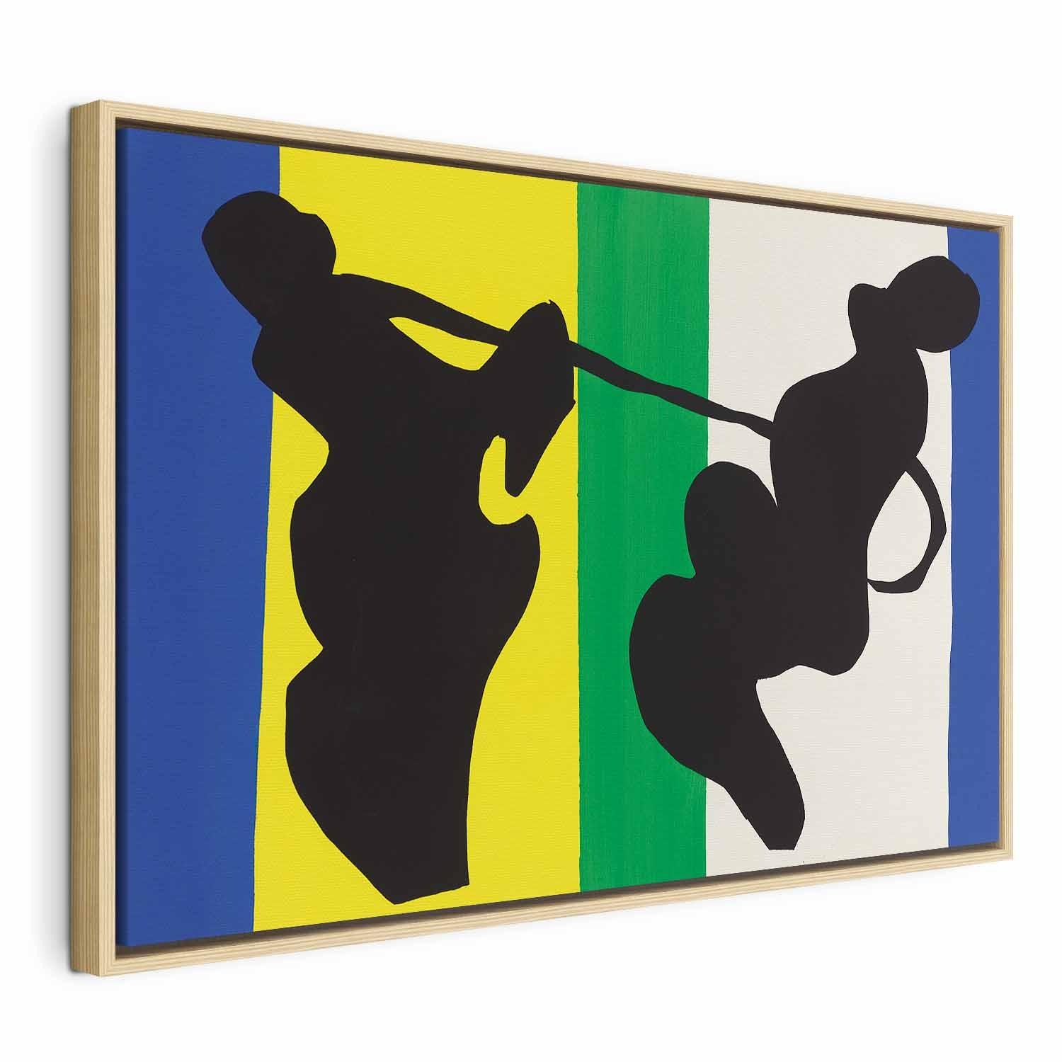 Henri Matisse The Cowboy fra Jazz - billede på lærred i flere størrelser og varianter - 120 x 80 cm - I en naturlig træramme