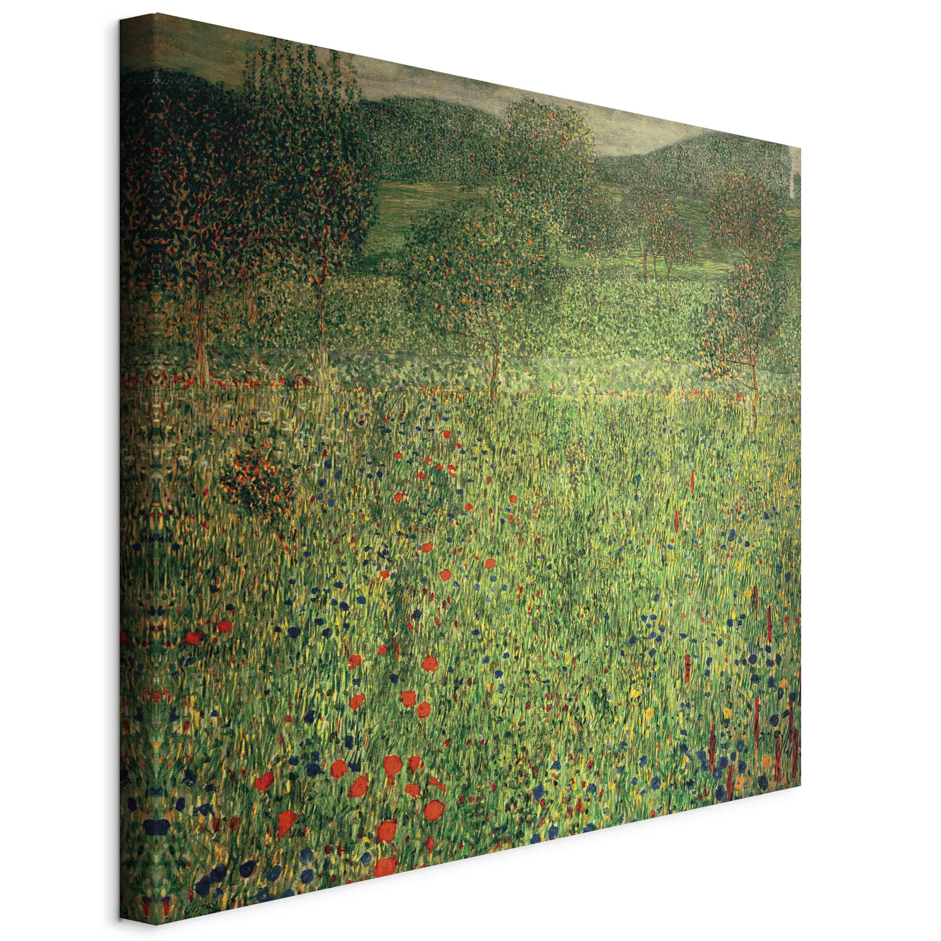 Billede på lærred - Gustav Klimt - Haven reproduktion - 40 x 40 cm - På italiensk lærred