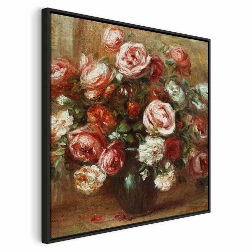 Pierre-Auguste Renoir billede på lærred - Stilleben med roser