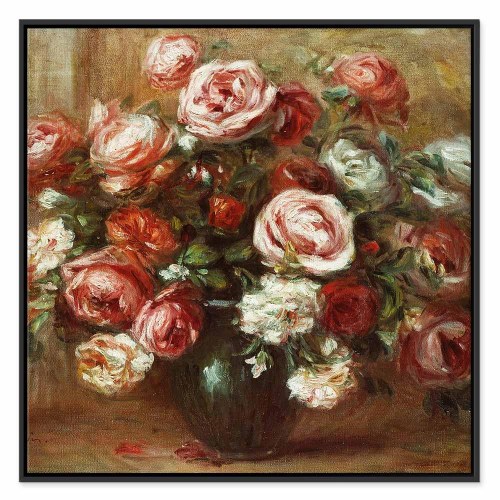 Pierre-Auguste Renoir billede på lærred - Stilleben med roser