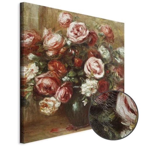 Pierre-Auguste Renoir billede på lærred - Stilleben med roser