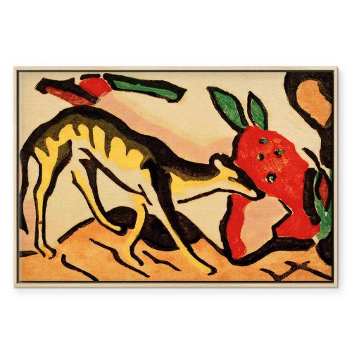 Franz Marc Fabeldyr billede på lærred