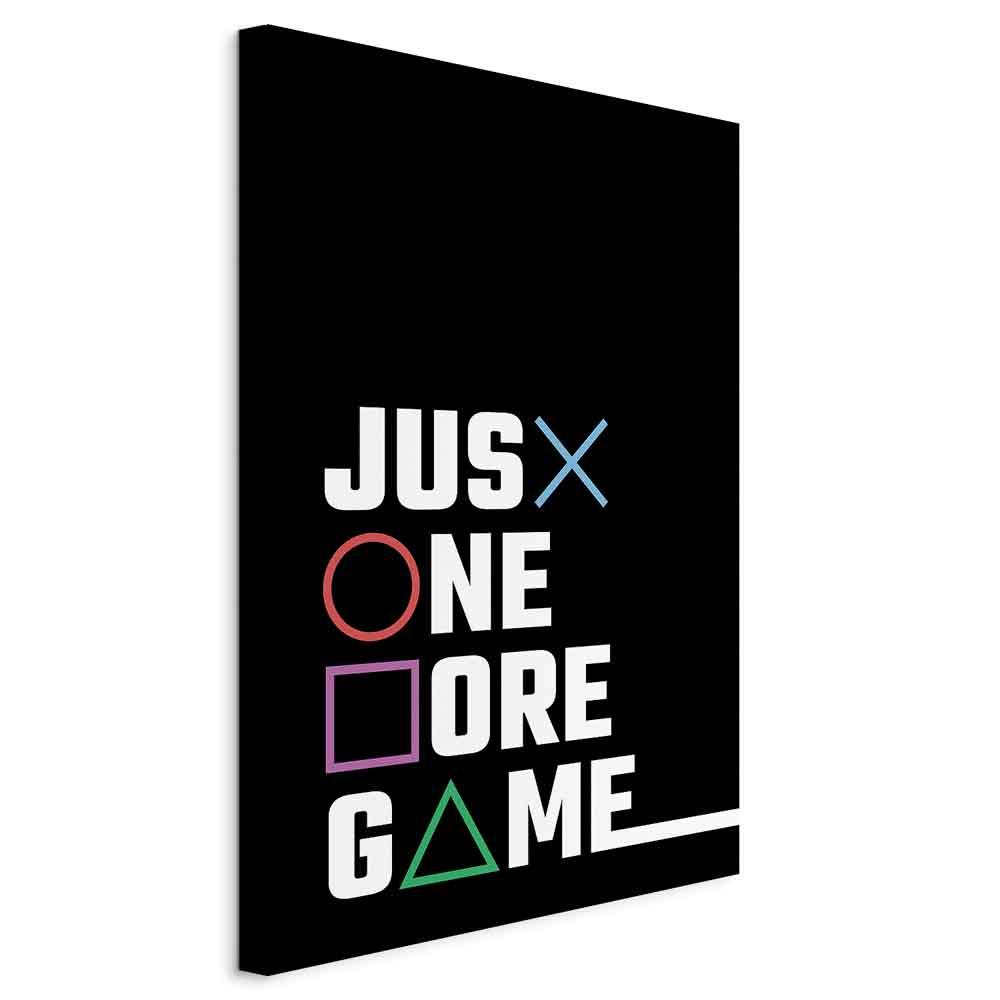 Billede på lærred Binge Gaming vægdekoration - 20 x 30 cm - På italiensk lærred billede