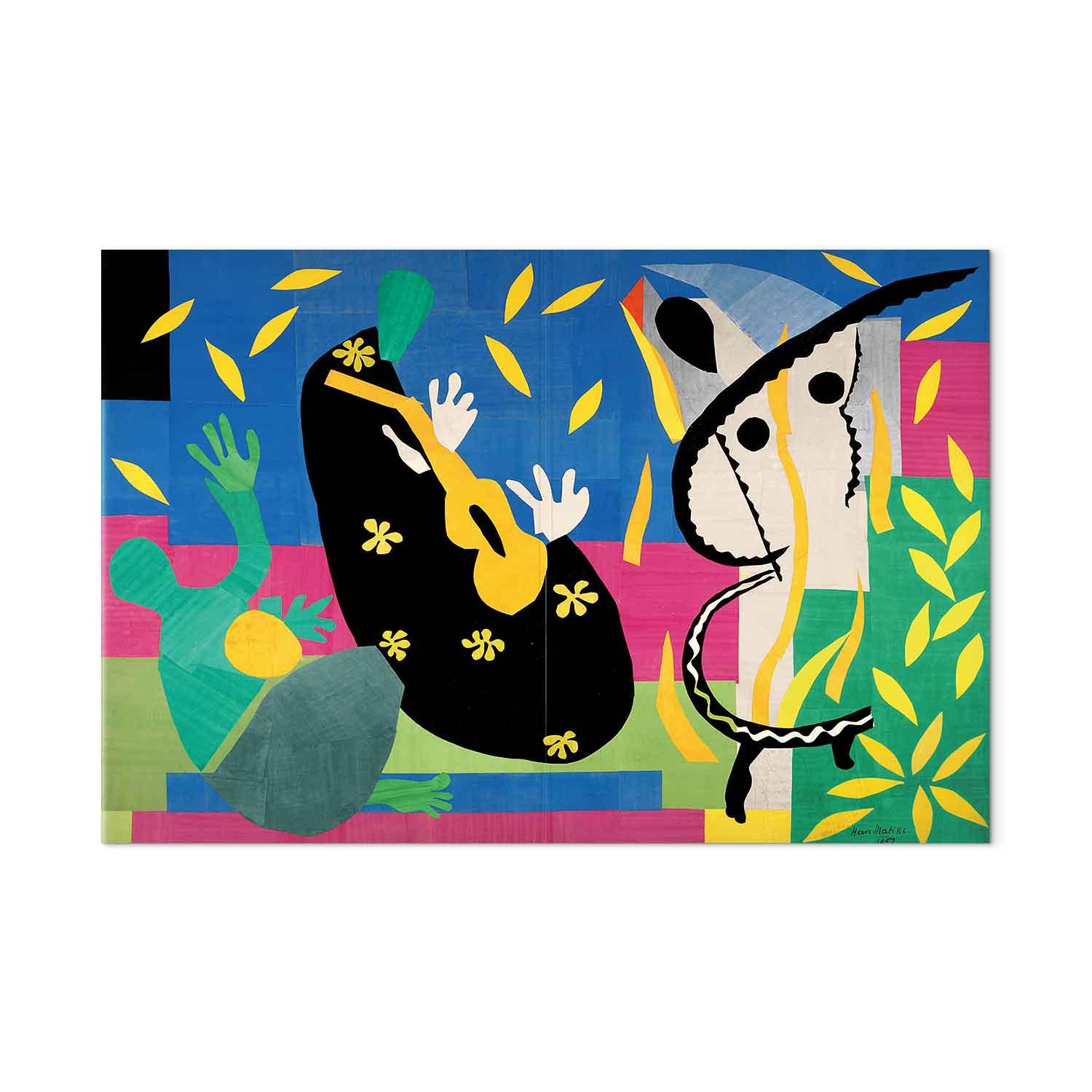 Henri Matisse Billede på lærred - Kongens sorger - 30 x 20 cm - Akustisk billede