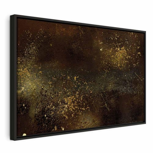 Abstrakt billede på lærred Golden Constellation bredformat