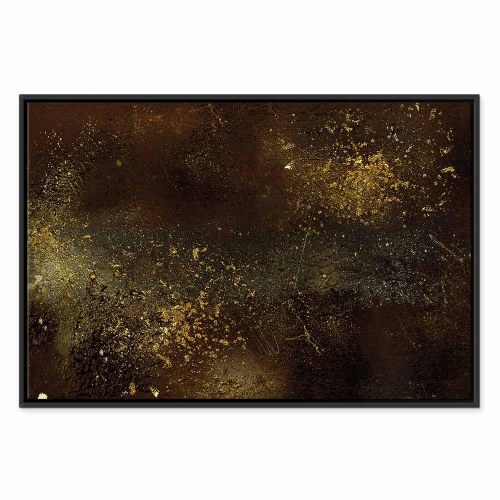 Abstrakt billede på lærred Golden Constellation bredformat