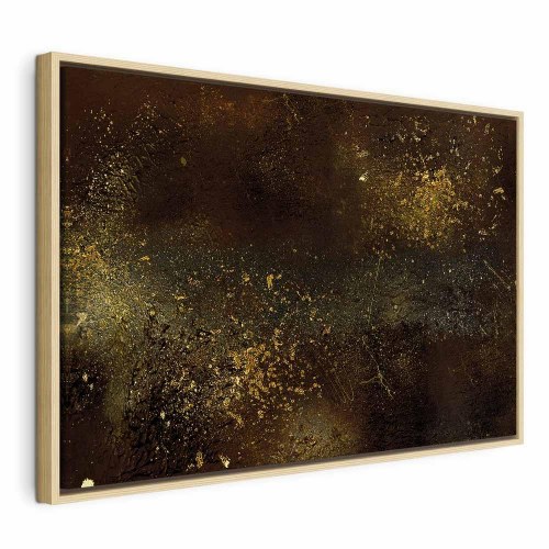 Abstrakt billede på lærred Golden Constellation bredformat